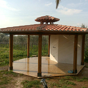 Tetti in legno di castagno